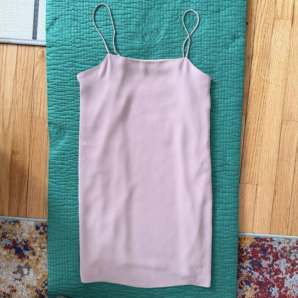 Aritzia BABATON Mauve Pink Sleeveless Mini Dress Sz 6 Bodycon Cocktail Club Y2K